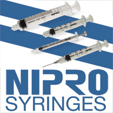 Nipro 3cc syringes and attached needle